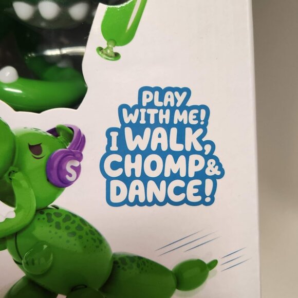 NEW Squeakee The Balloon Dino Interactive Dinosaur Pet Toy Stomps & Roars NIB Ov - Picture 8 of 17